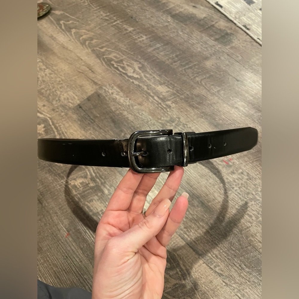 Men’s black and brown reversible belt